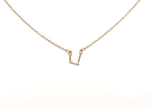 Load image into Gallery viewer, Aquarius Zodiac Constellation Necklace Gold
