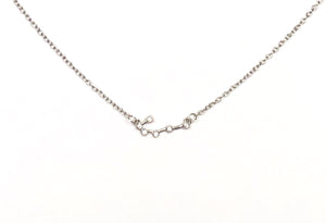 Silver Cancer Zodiac Constellation Necklace on a white background